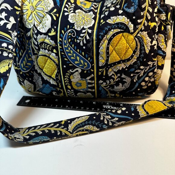 Vera Bradley Midnight Blues Quilted Cotton Crossbody Adjustable Strap Bag - Picture 5 of 12